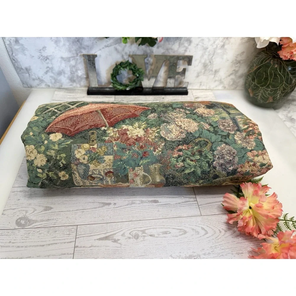 Vintage Romantic Scene French Country Tapestry Woven 26